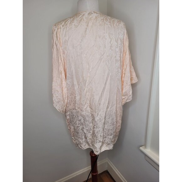 VTG 90s Victorias Secret Silk Kimono Embroidered OS Retro Y2K SEXY baby doll - Picture 4 of 6